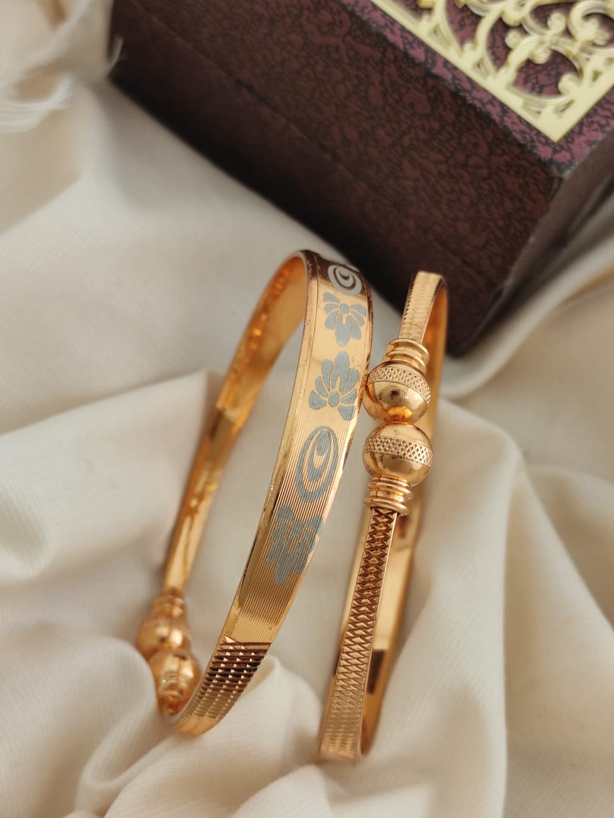 CNC Gold Plated Kadli Bracelets Wholesale Market In Surat With Price
